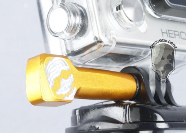 G TMC Thumb Knob Skull Mark Long Screw for GoPro Cam ( Golden )